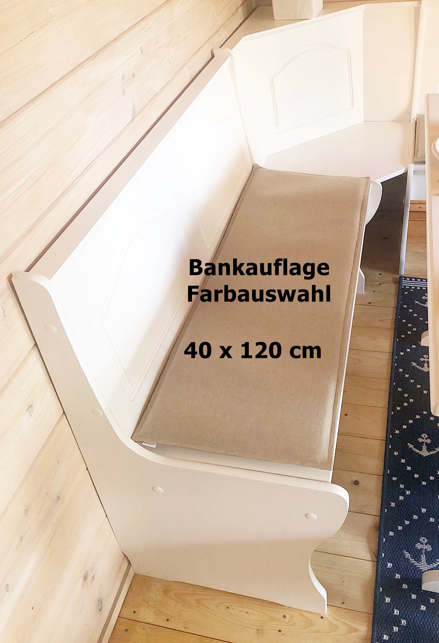 Bankauflage Filz 40 x 120 cm