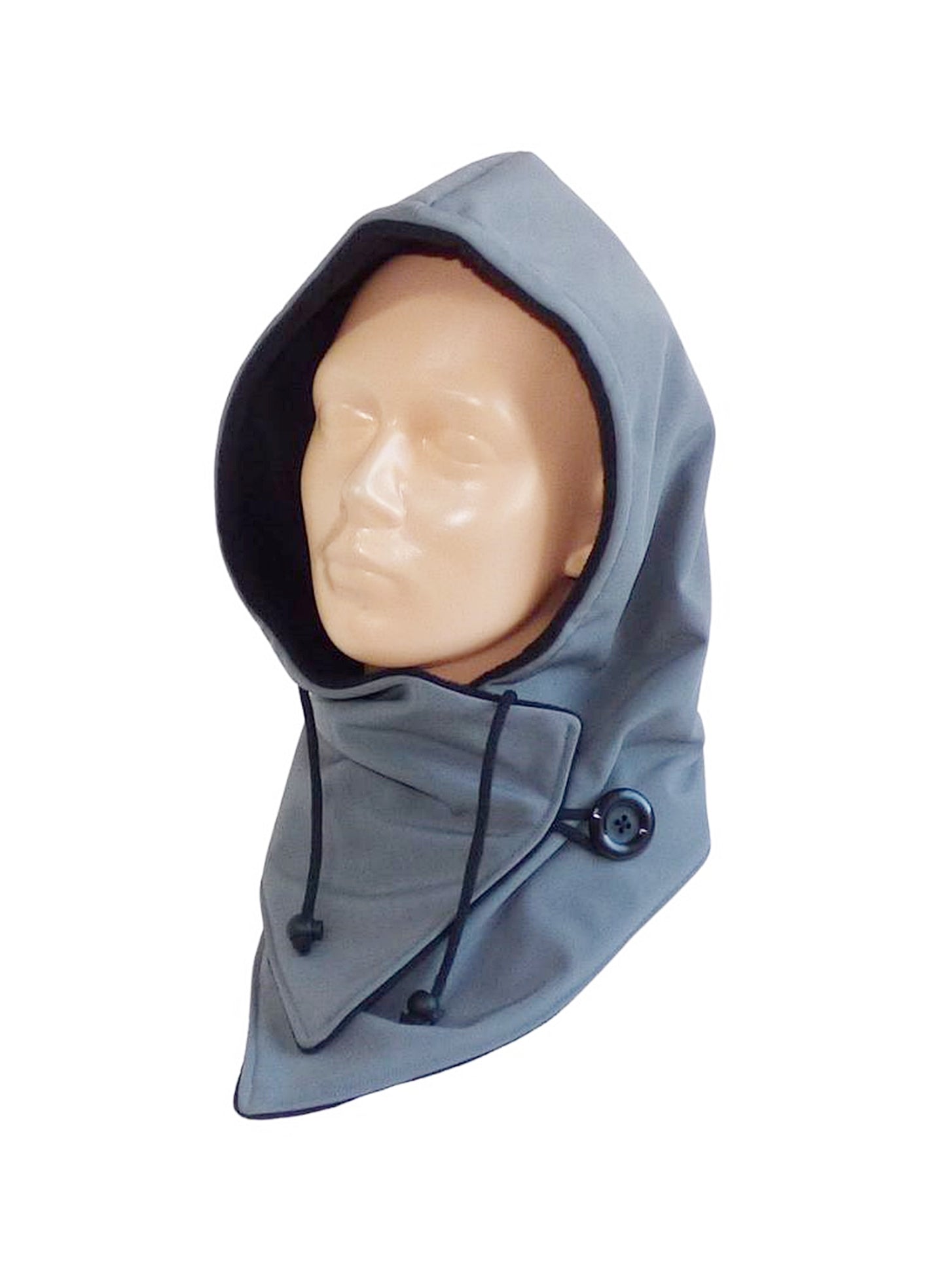 Kapuzenschal Softshell hellgrau
