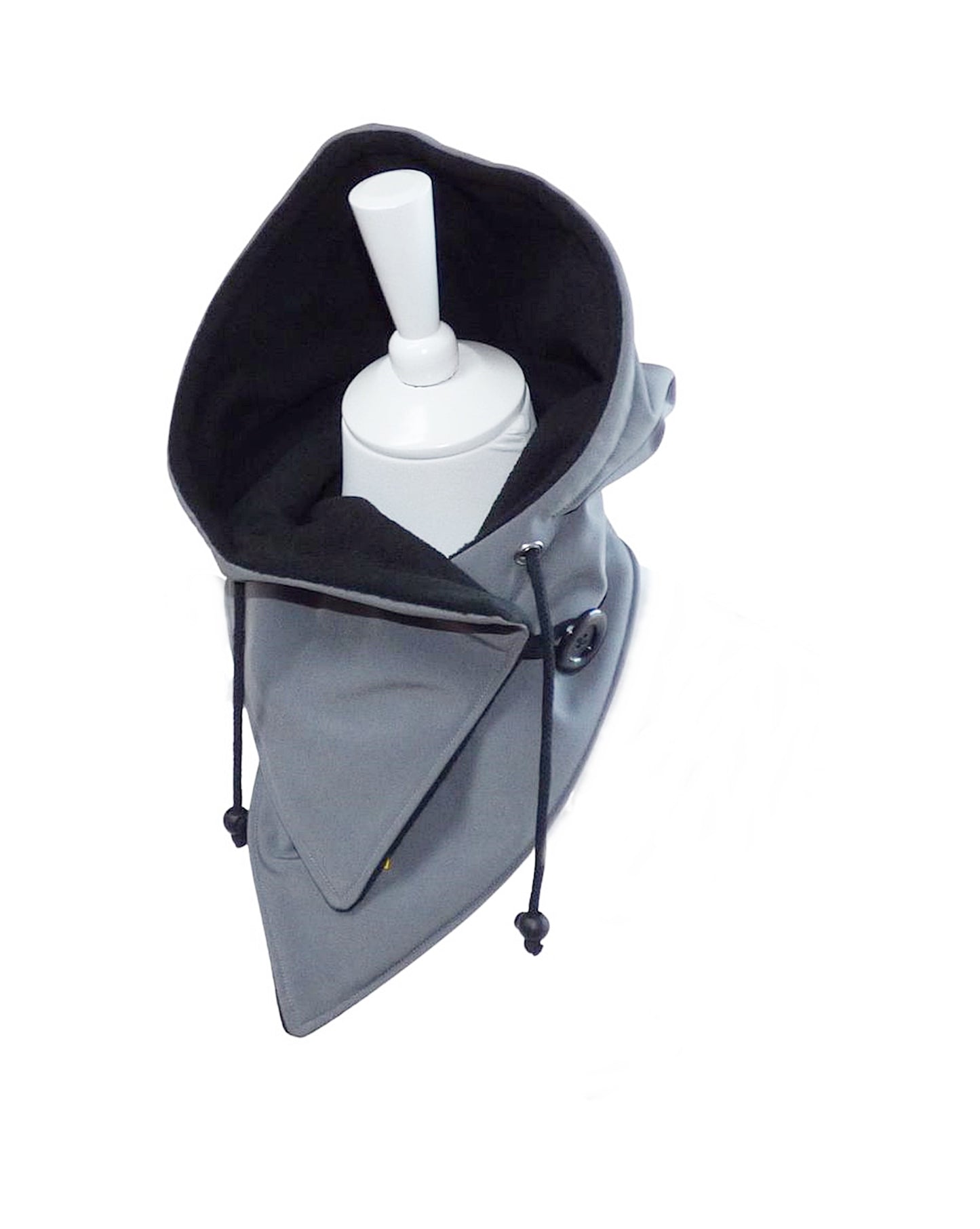 Kapuzenschal Softshell hellgrau