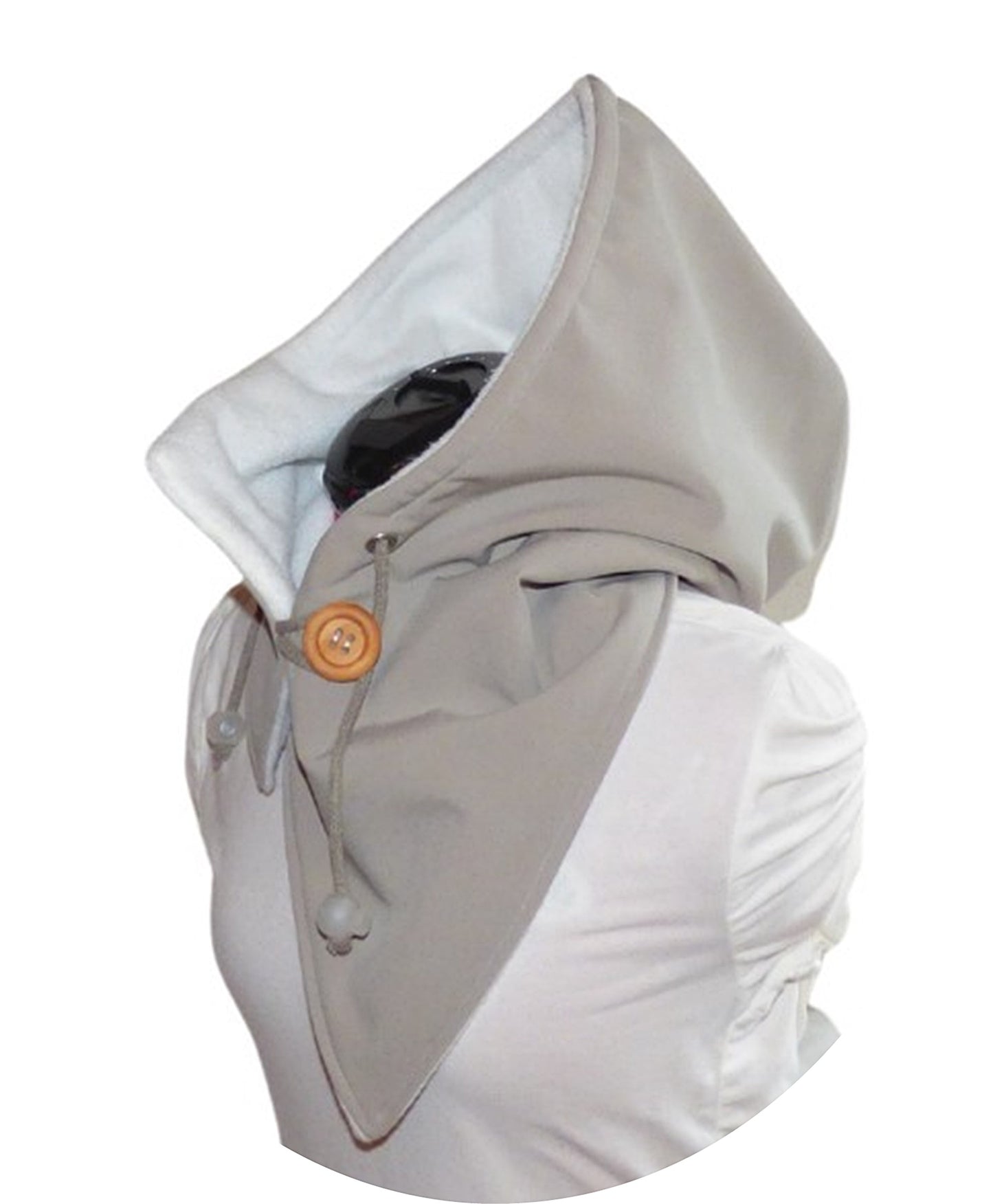 Kapuzenschal Softshell beige creme mit Tunnelzug