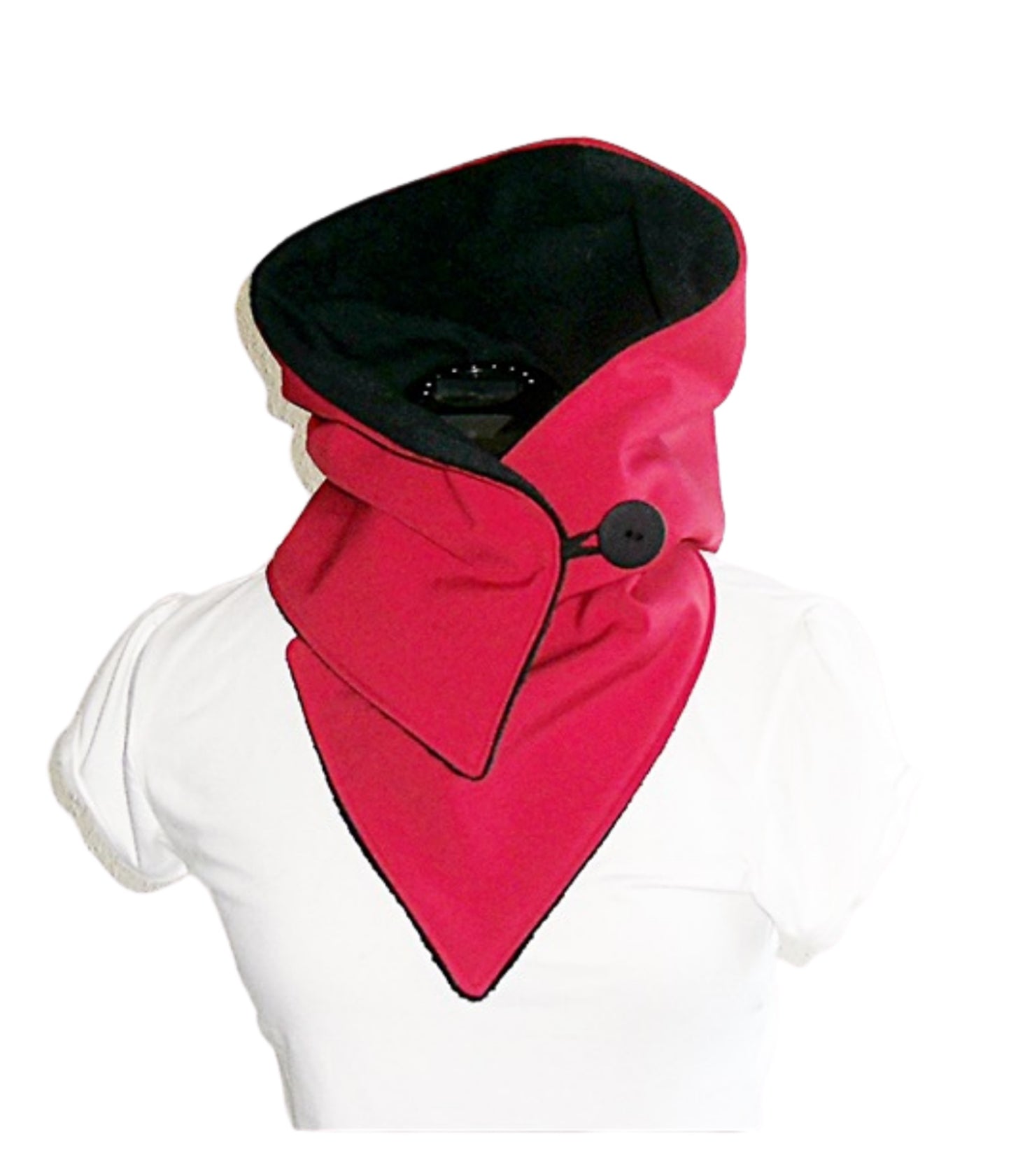 Kapuzenschal, Softshell, rot