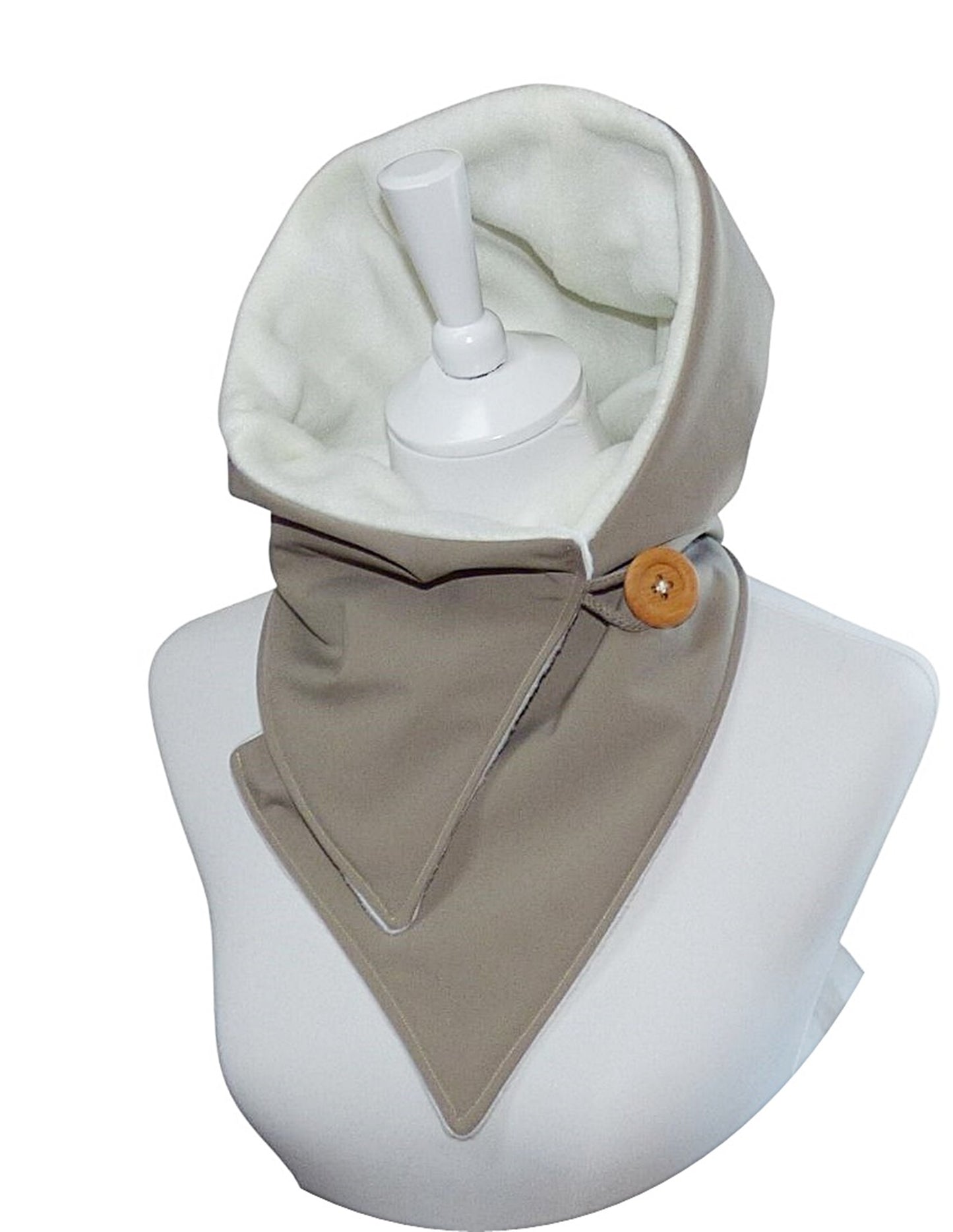 Kapuzenschal Softshell beige creme