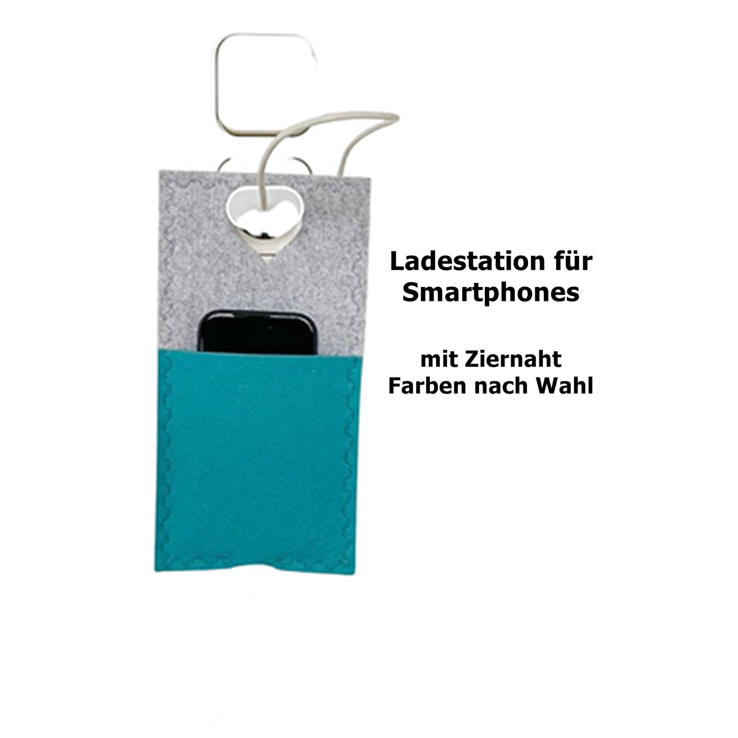 Ladestation für Smartphone, Filz