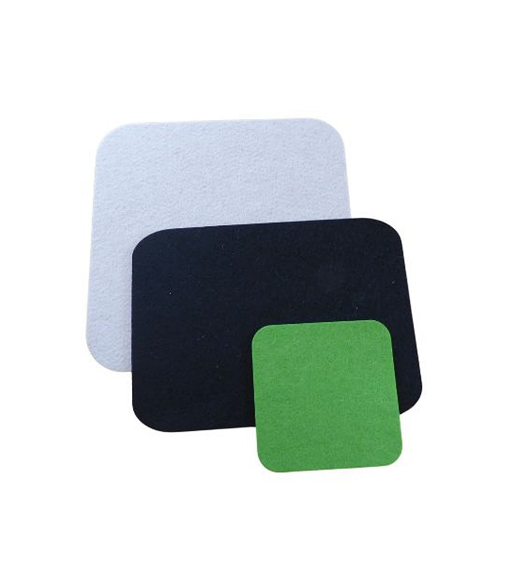 Felt coasters rectangle, 9 sizes, 26 colors