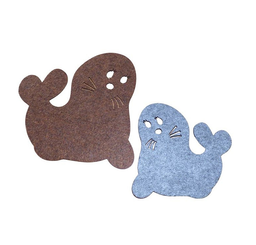 Filzuntersetzer Robbe, 4 Größen