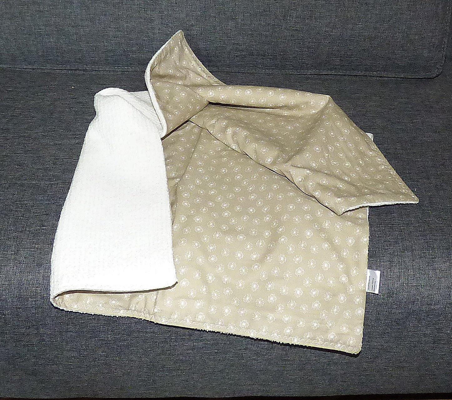 Baby blanket cotton, beige dandelion