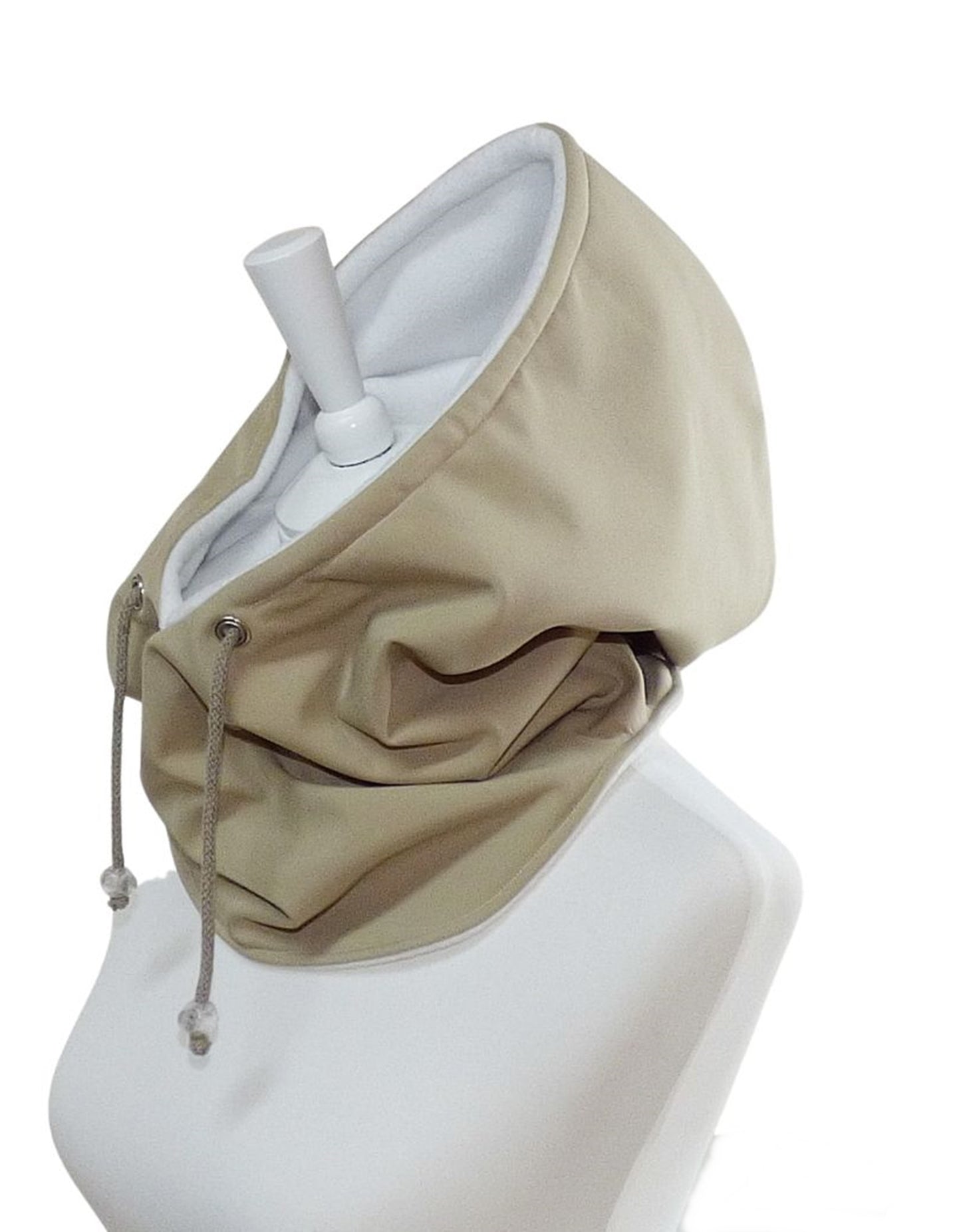 Kapuzenloop Softshell wasserdicht beige creme