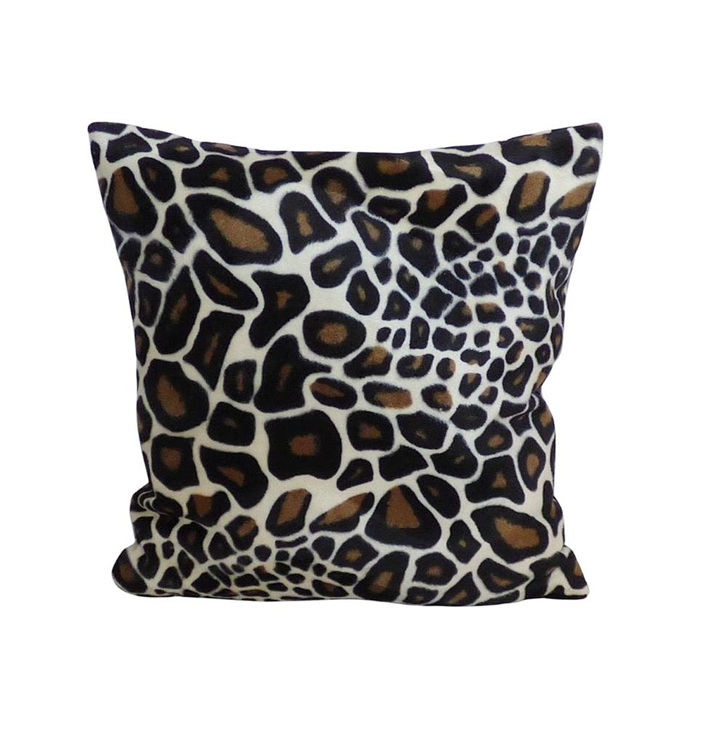 Kissenbezug 40x40 cm Fellimitat Giraffe
