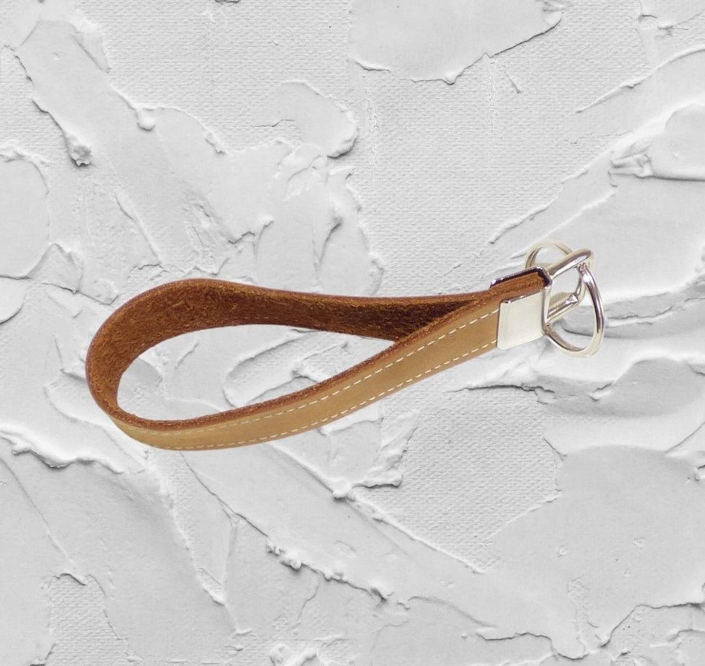 Schlüsselanhänger, Schlüsselband, hellbraun