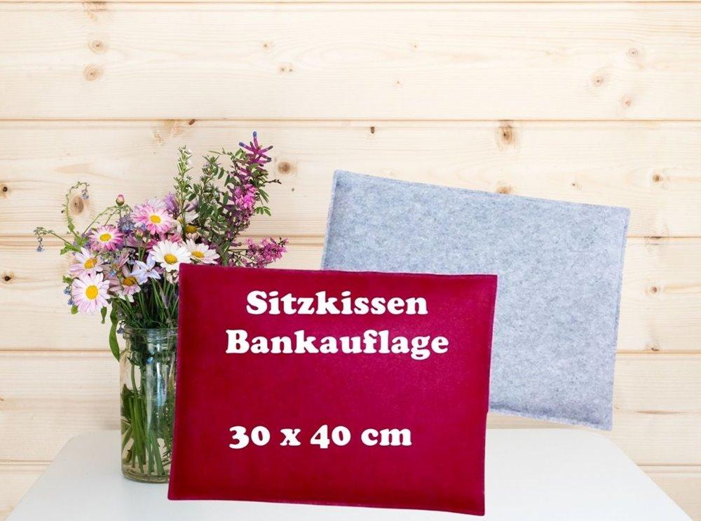 Sitzkissen, Bankauflage Filz