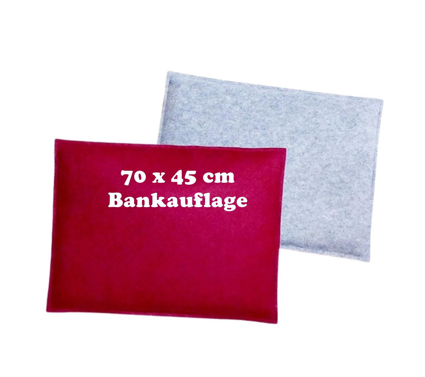 Bankauflage aus Filz, 70 x 45 cm, verschiedene Farben - StoffAkzente