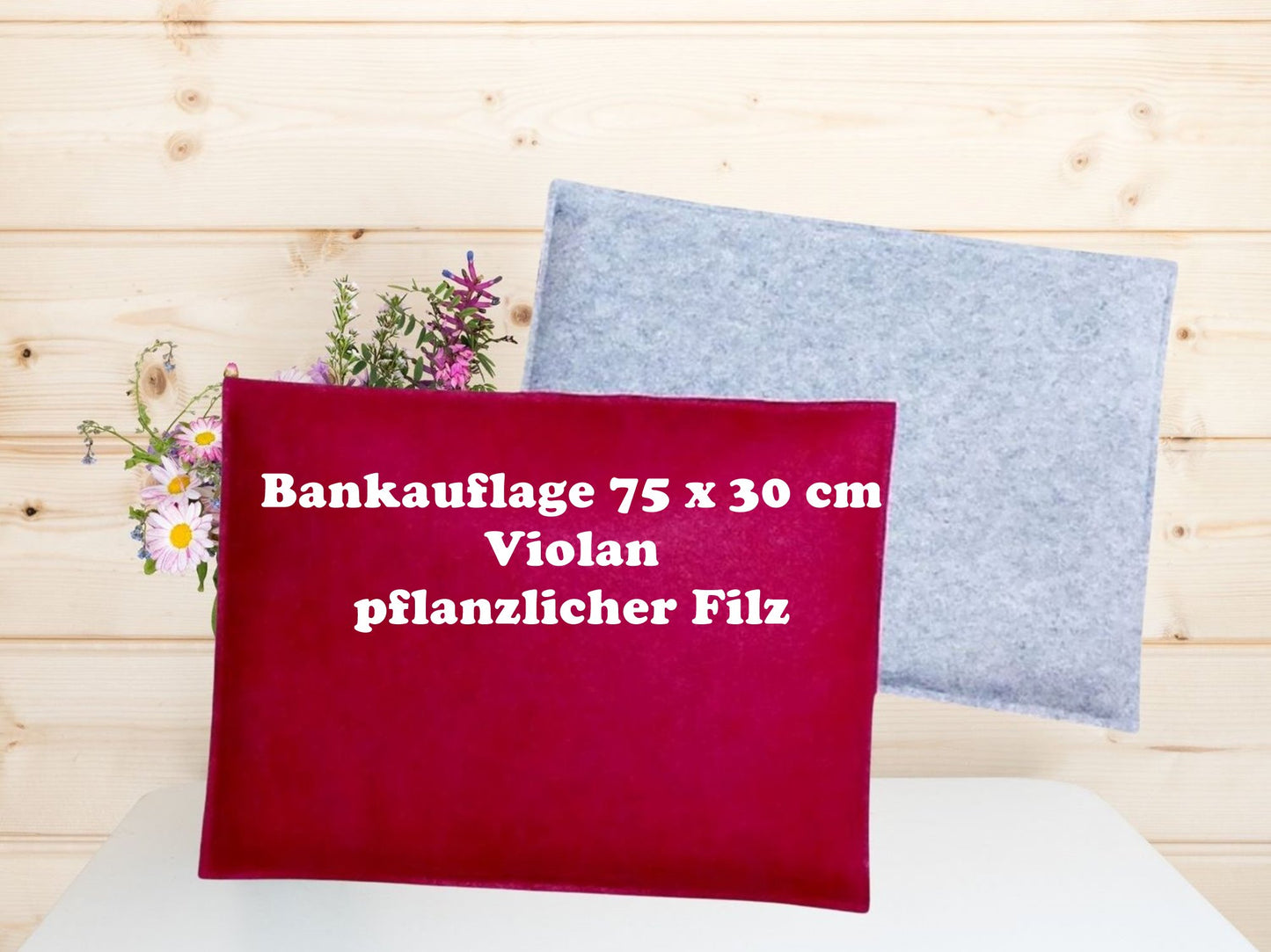 Bankauflage, sitzkissen Violan 75x30