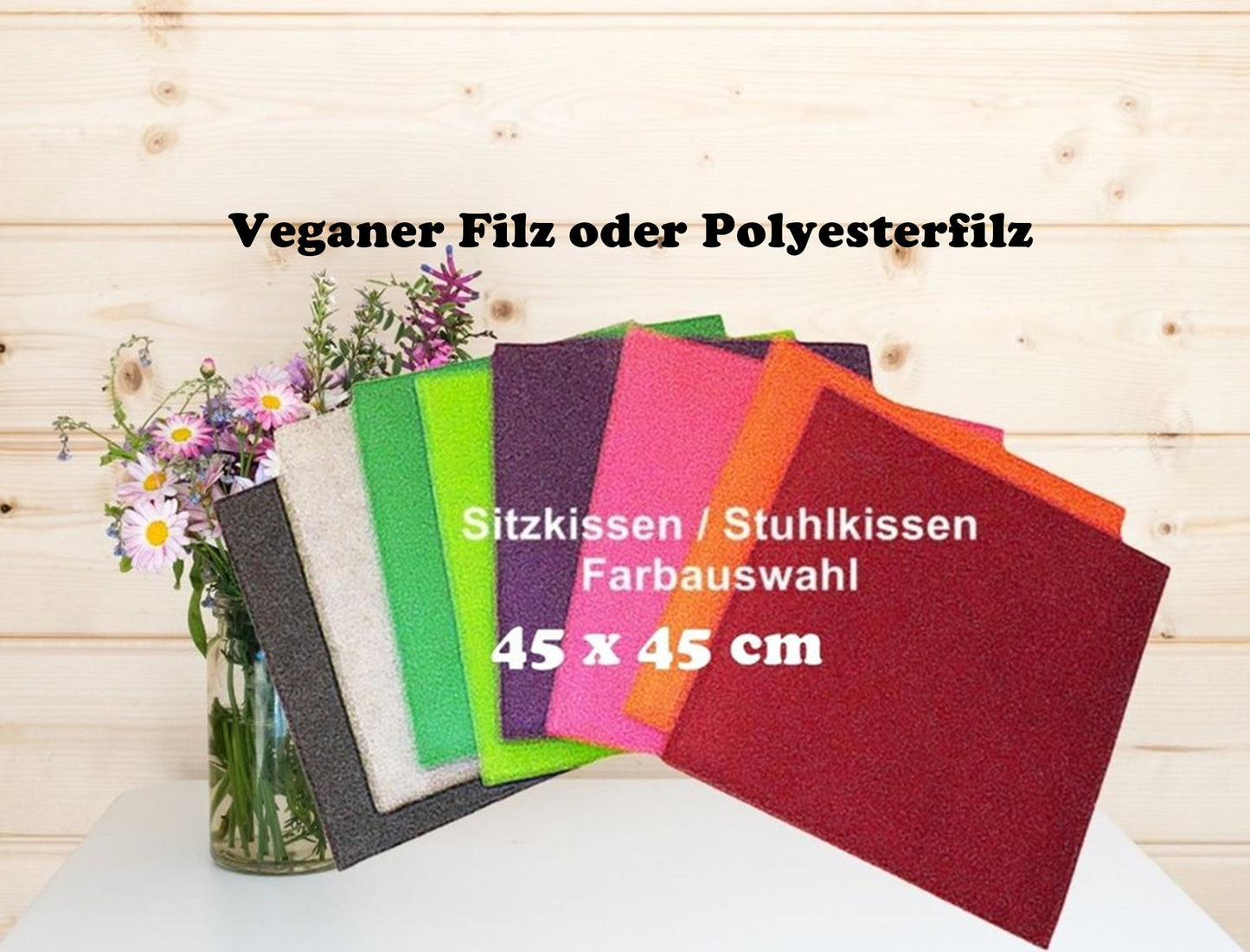 Sitzkissen Filz 45x45 cm