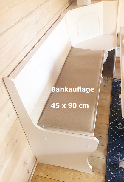 Filz Bankauflage 45 x 90 cm nach Maß gepolstert Sitzkomfort stilvoll und langlebig