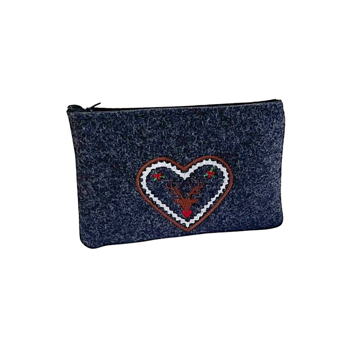 Dirndltasche, Dirndlschürzentasche, Filz bestickt