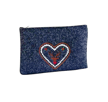 Dirndltasche, Dirndlschürzentasche, Filz bestickt