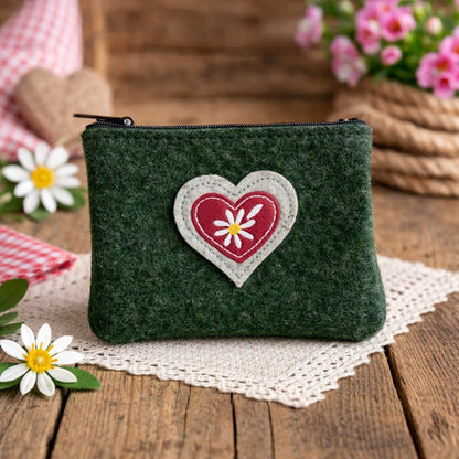 Dirndltasche Edelweiß & Herz