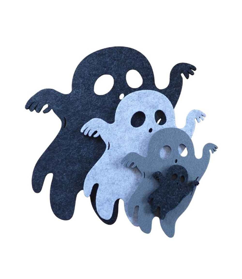 Filzuntersetzer Spinne, Fledermaus oder Geist – Halloween-Motive