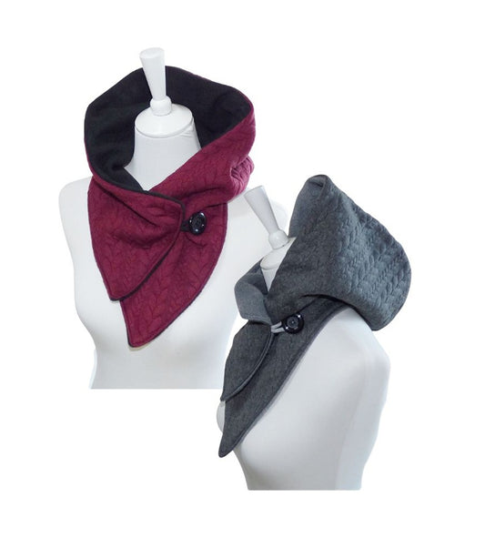 Kapuzenschal Zopf Jacquard – dein handgefertigtes, kuscheliges Lieblingsstück