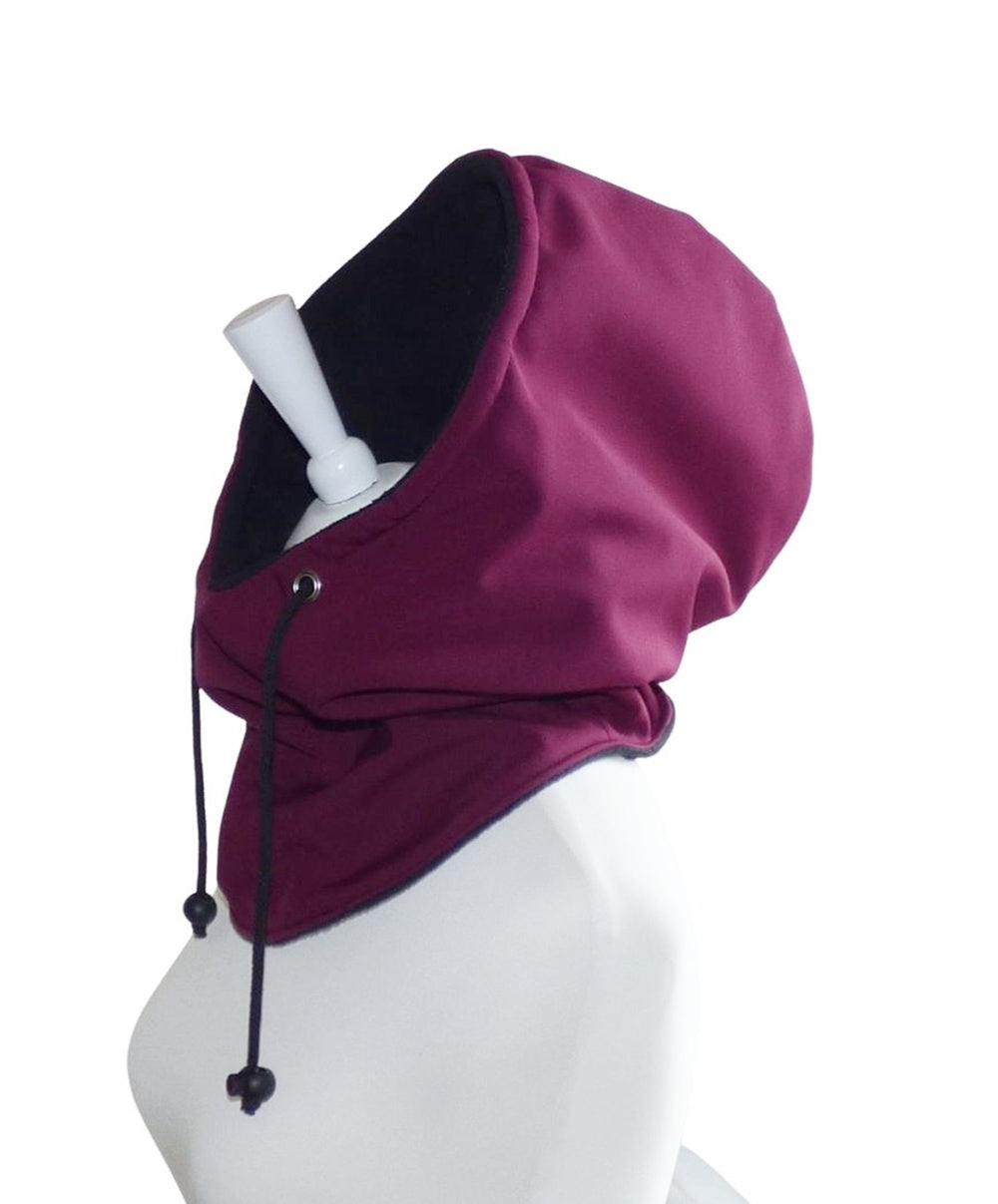 Kapuzenloop aus Softshell – warm, wetterfest & kuschelig, mit oder ohne Tunnelzug