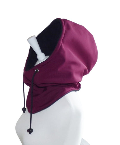 Kapuzenloop aus Softshell – warm, wetterfest & kuschelig, mit oder ohne Tunnelzug