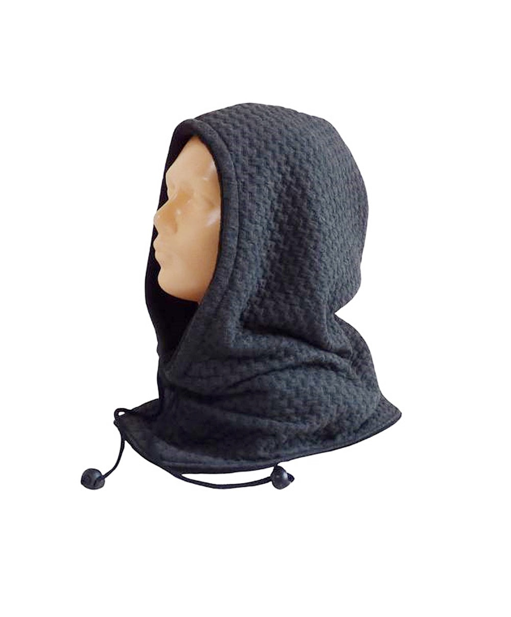 Kapuzenschal im Jacquard-Muster – warm, stilvoll und handgefertigt