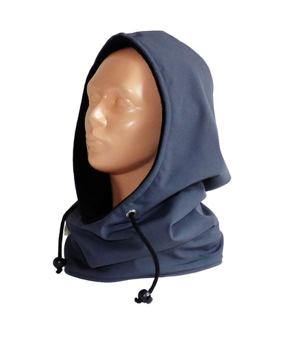 Kapuzenloop aus Softshell – warm, wetterfest & kuschelig, mit oder ohne Tunnelzug