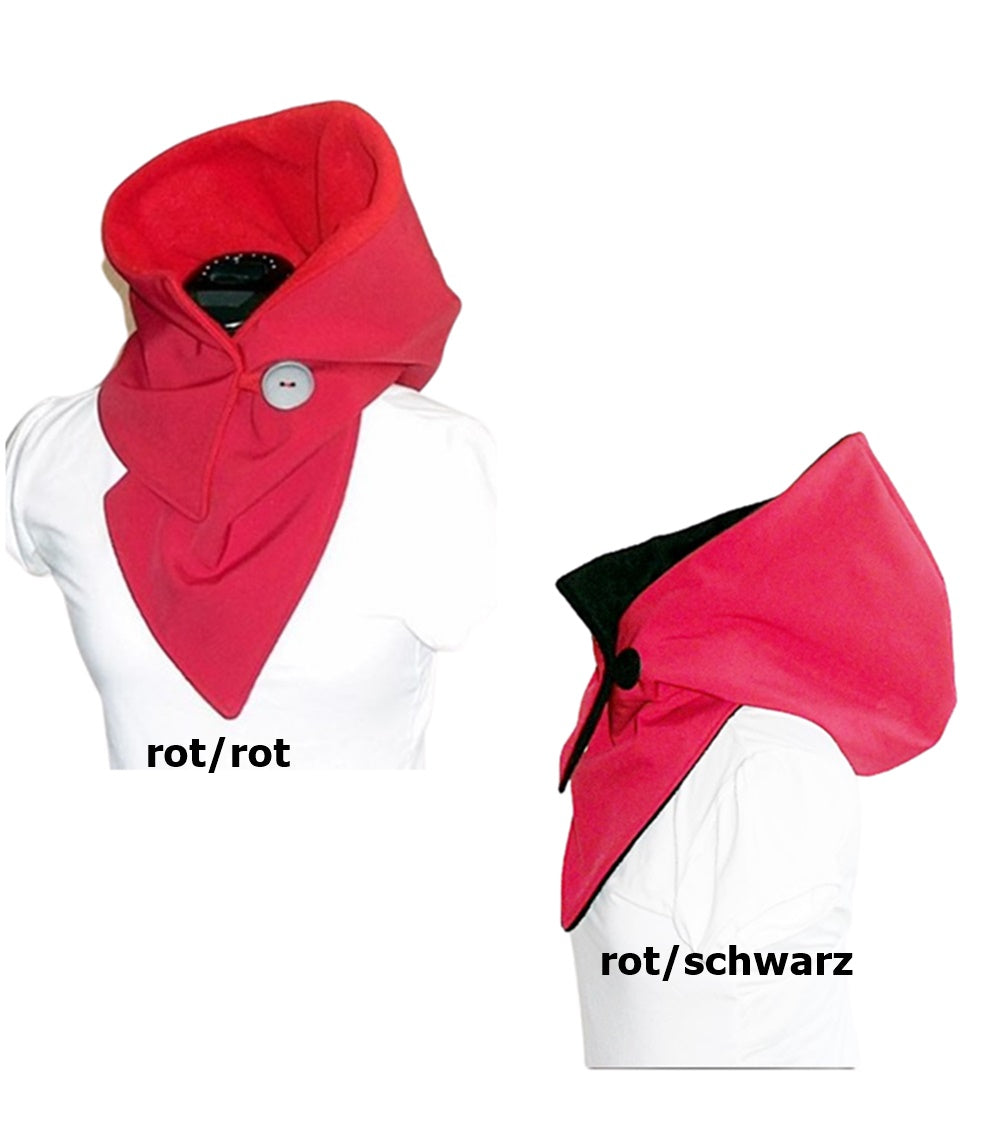 Kapuzenschal, Softshell, rot