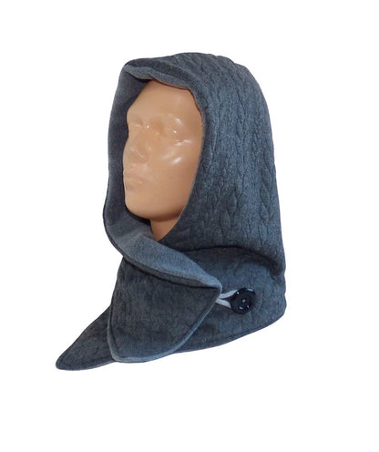 Kapuzenschal Zopf Jacquard – dein handgefertigtes, kuscheliges Lieblingsstück