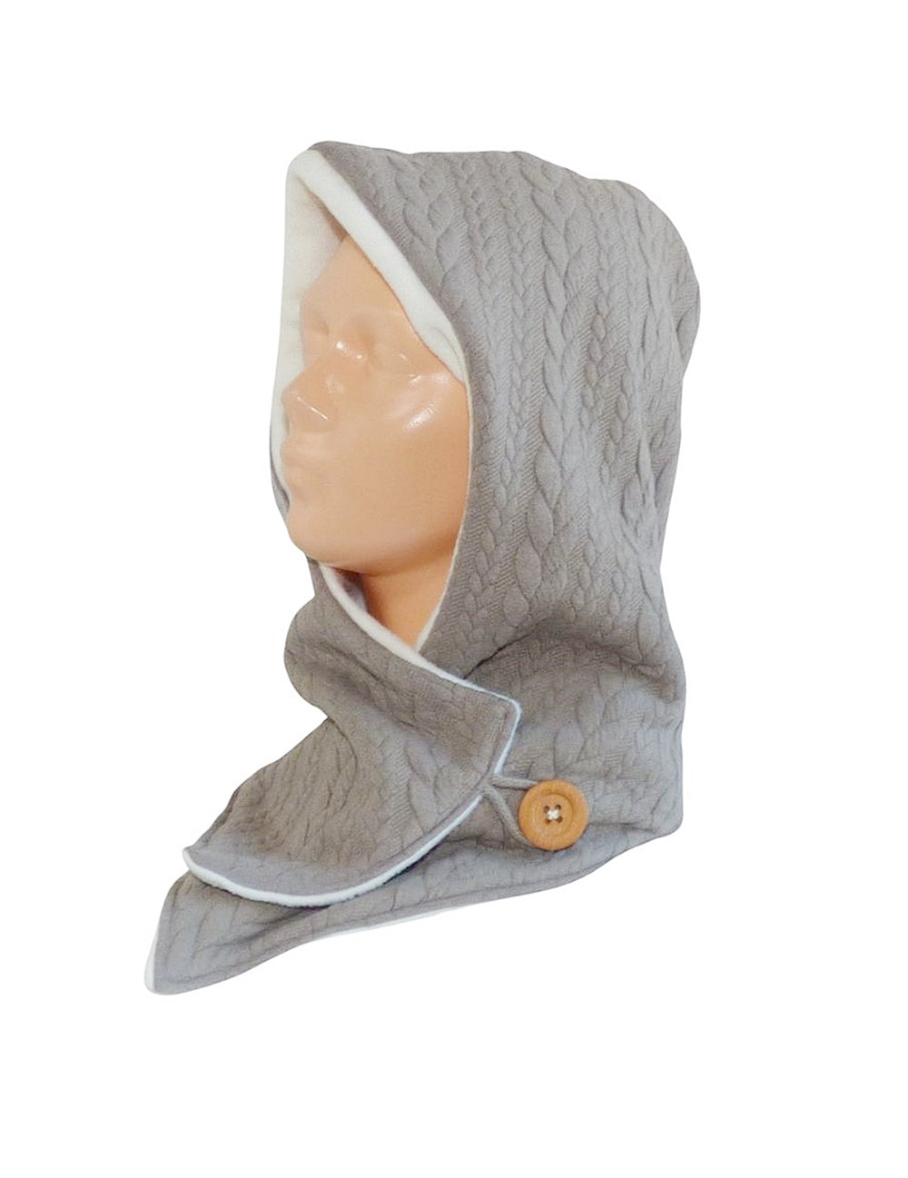 Kapuzenschal Zopf Jacquard – dein handgefertigtes, kuscheliges Lieblingsstück