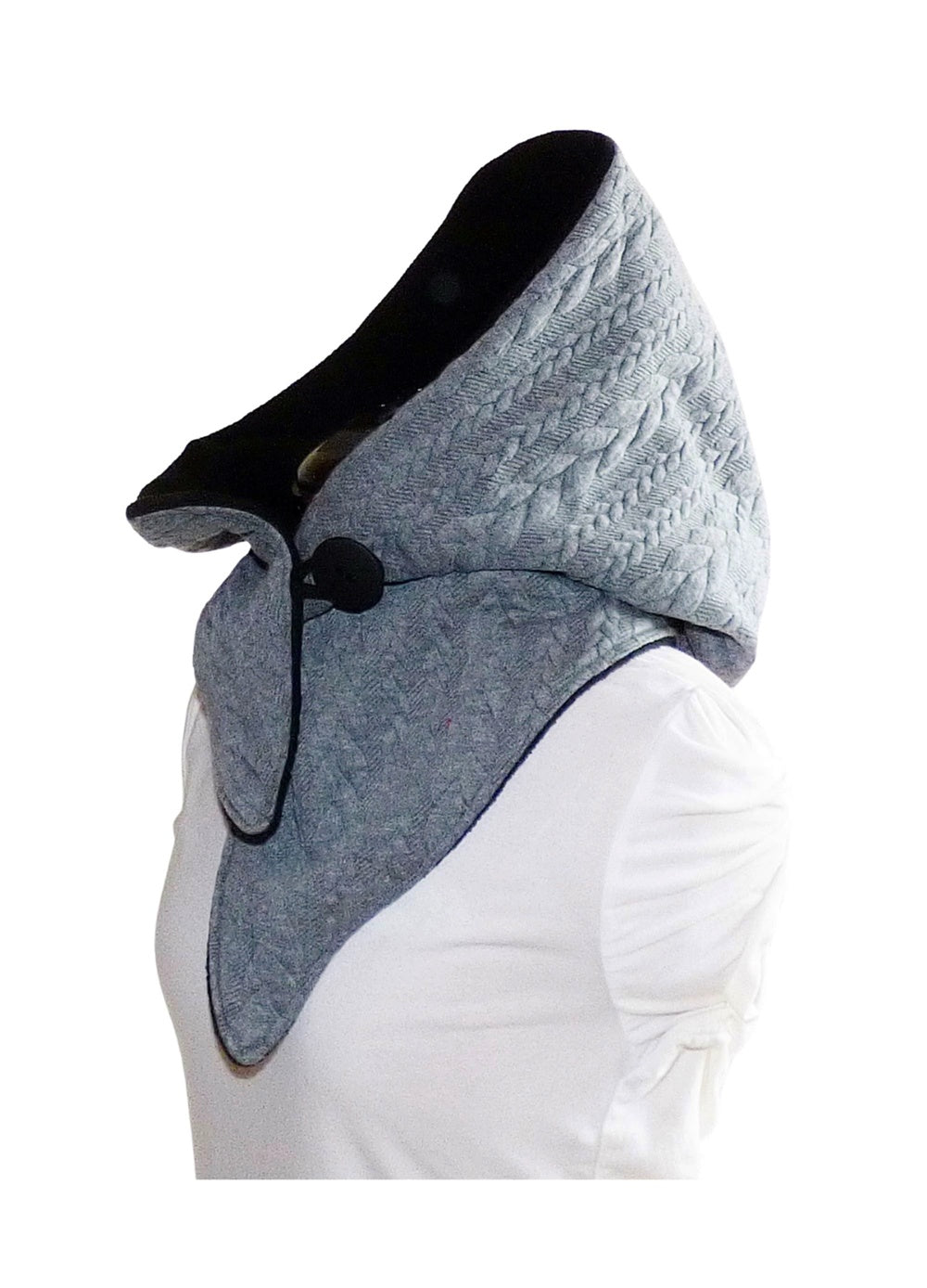 Kapuzenschal Zopf Jacquard – dein handgefertigtes, kuscheliges Lieblingsstück