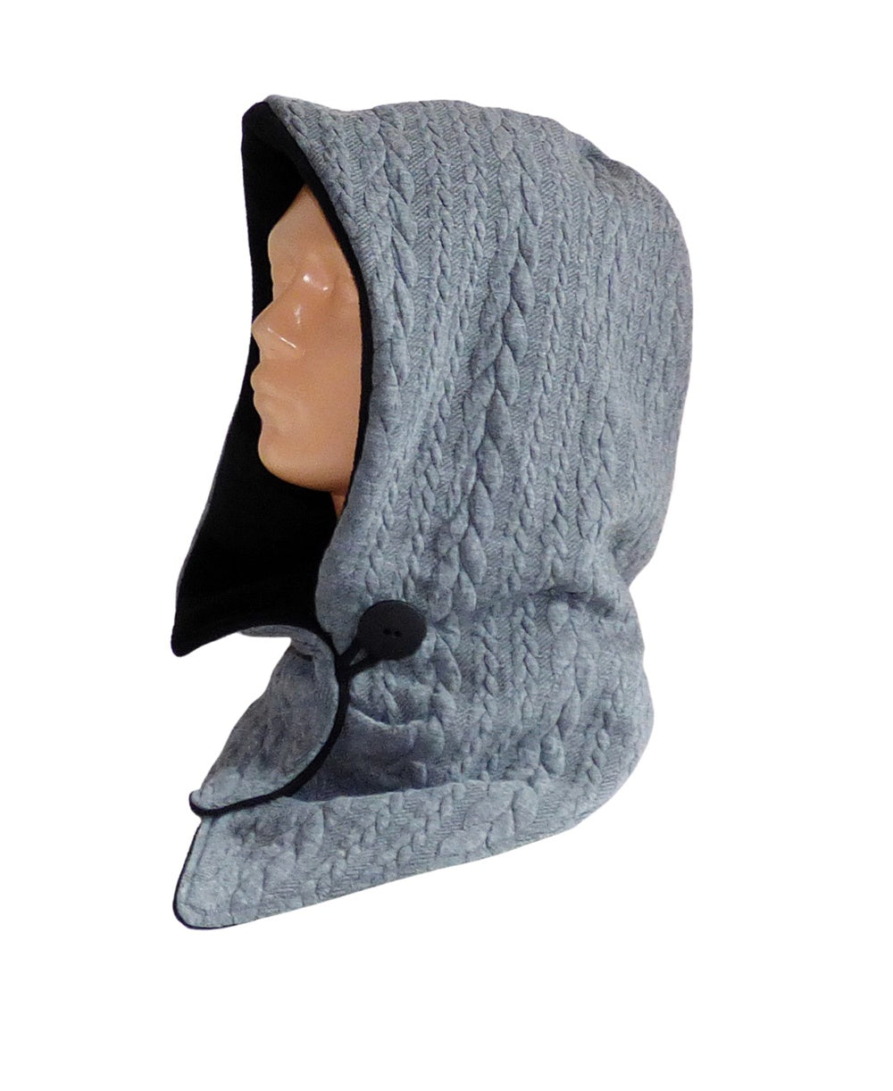 Kapuzenschal Zopf Jacquard – dein handgefertigtes, kuscheliges Lieblingsstück