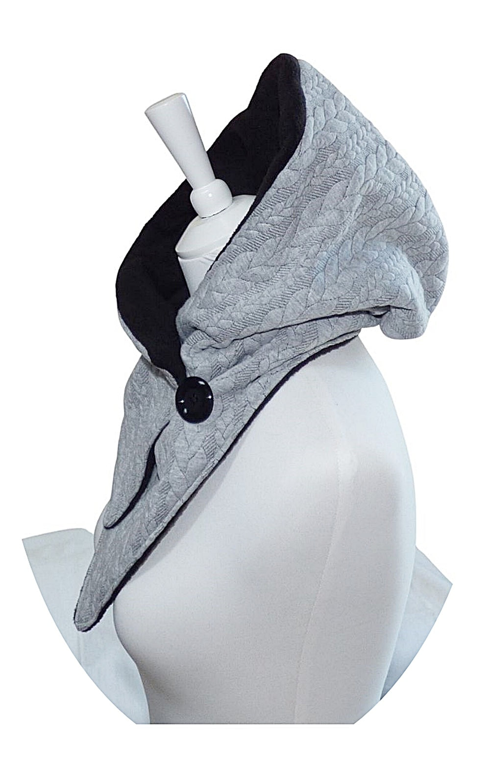 Kapuzenschal Zopf Jacquard – dein handgefertigtes, kuscheliges Lieblingsstück