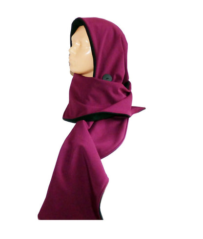 Kapuzenschal aus Softshell – mit langen Schalenden in verschiedenen Farben