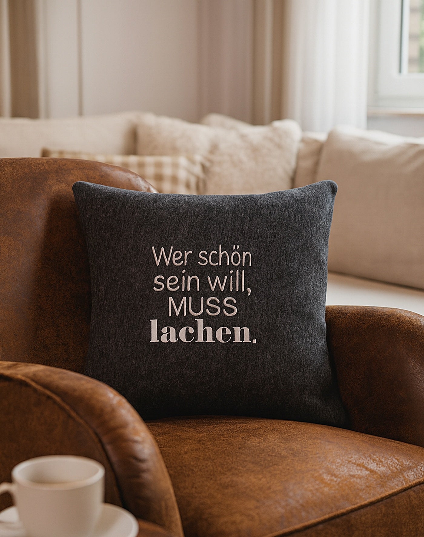 Sofakissen aus VIOLAN-Filz 40×40 cm – Natürlich gemütlich wohnen