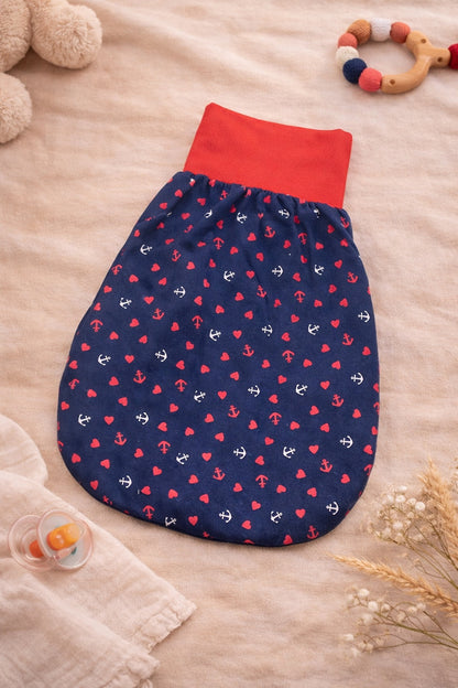 Pucksack aus Jersey & Fleece 0–6 Monate