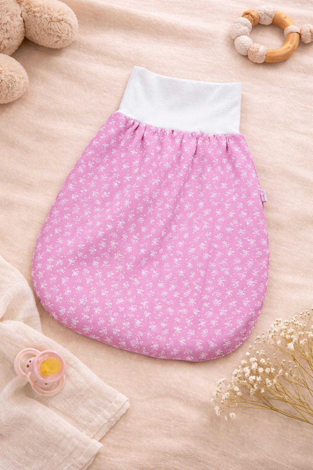 Pucksack aus Jersey & Fleece 0–6 Monate 