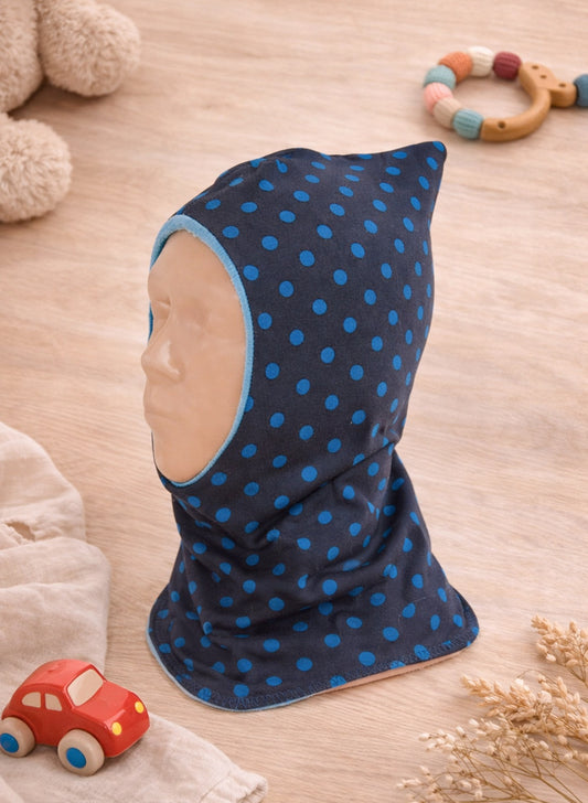 Schlupfmütze 42–47 cm aus Jersey & Fleece