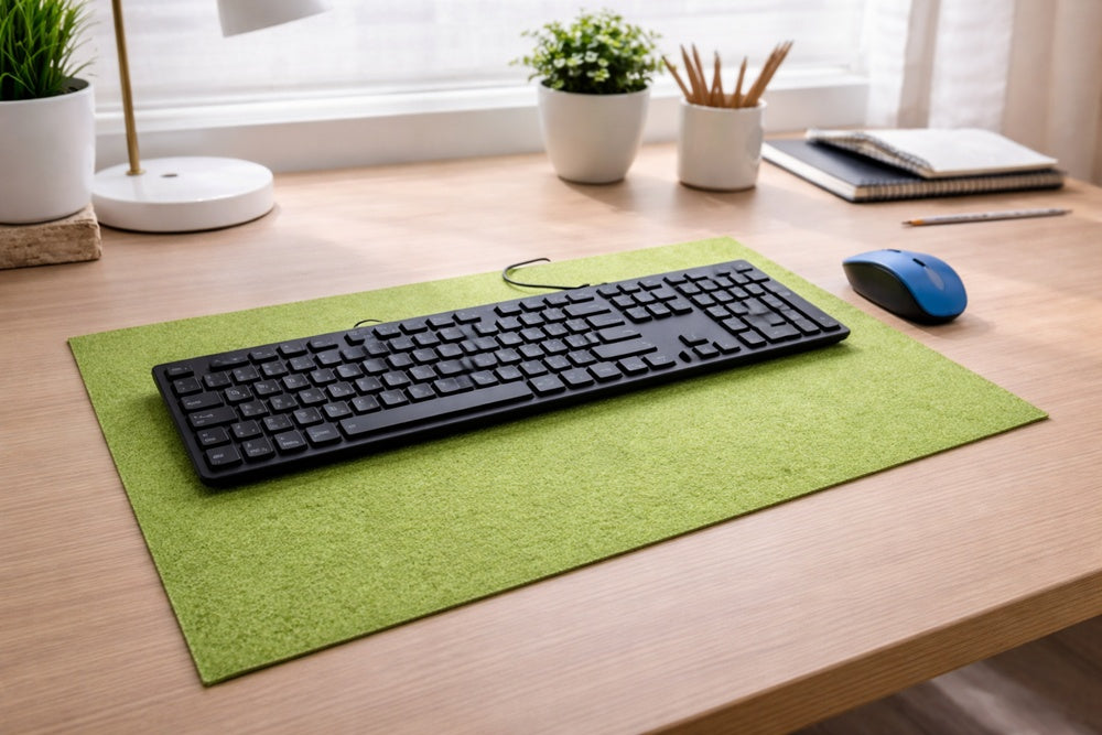 VIOLAN Filz Schreibtischunterlage mit Naht – nachhaltig & schützt deinen Arbeitsplatz