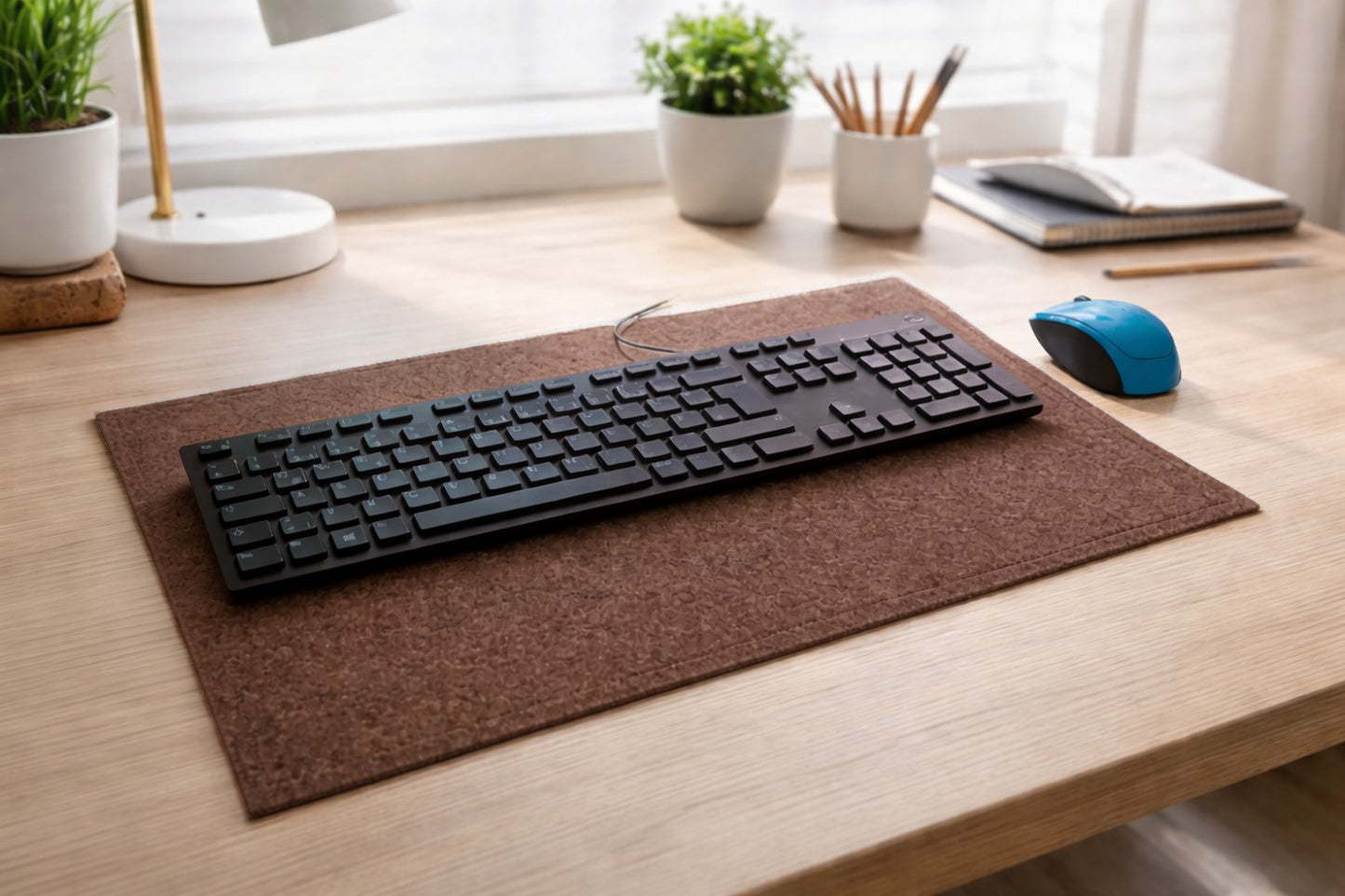 VIOLAN Filz Schreibtischunterlage mit Naht – nachhaltig & schützt deinen Arbeitsplatz