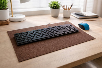 VIOLAN Filz Schreibtischunterlage mit Naht – nachhaltig & schützt deinen Arbeitsplatz