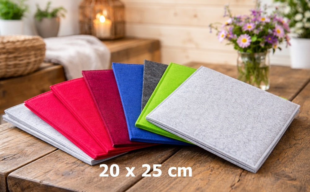 Filz Sitzkissen 20 x 25 cm bequem gepolstert