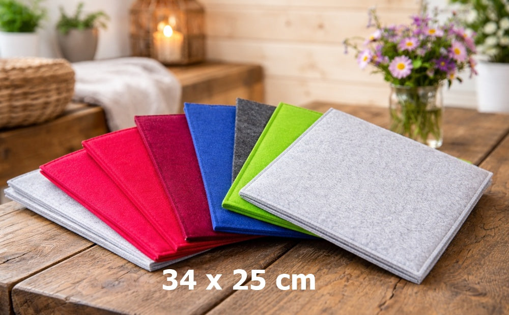 Filz Sitzkissen 34 x 25 cm bequem gepolstert