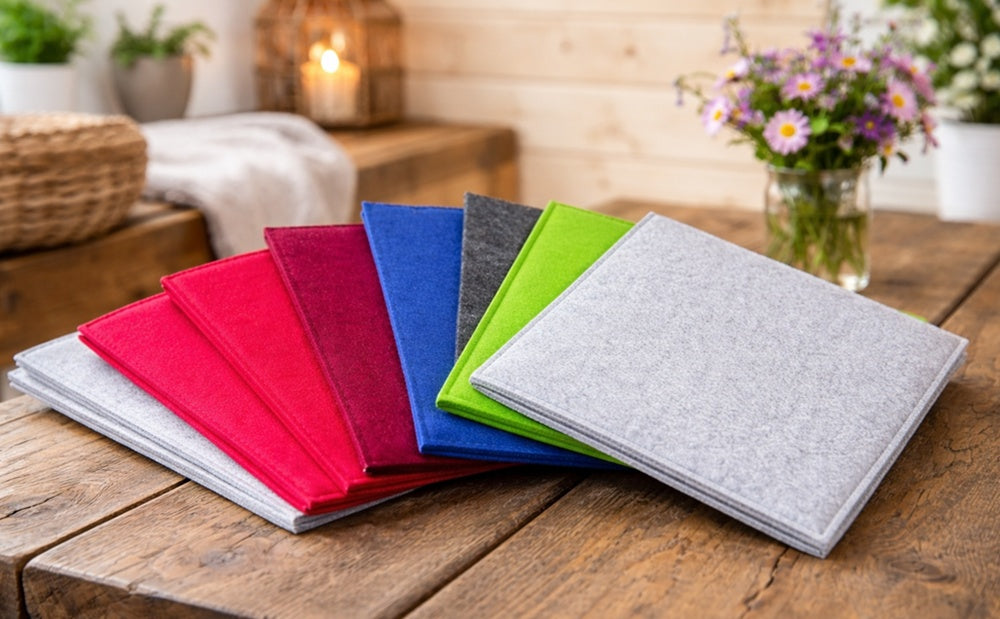 Felt seat cushion, 33 x 33 cm
