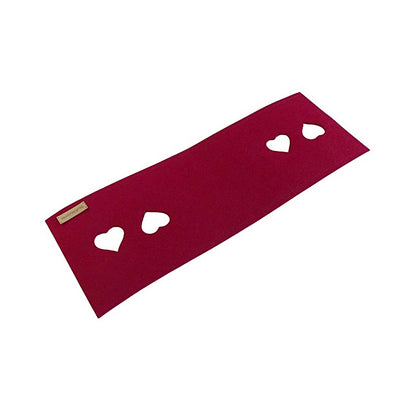 Tischläufer, Farbauswahl, Größenauswahl, gestanzt Herz