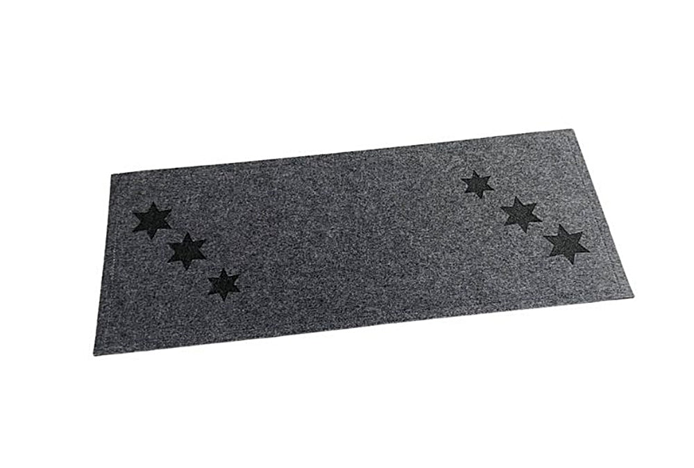 Tischläufer aus Filz – Weihnachtsdesign mit gelaserten Sternen in deiner Wunschgröße & Farbe
