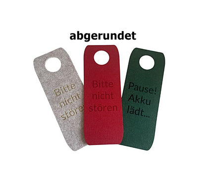 Felt seat cushion, Ø 25 cm with laser engraving
