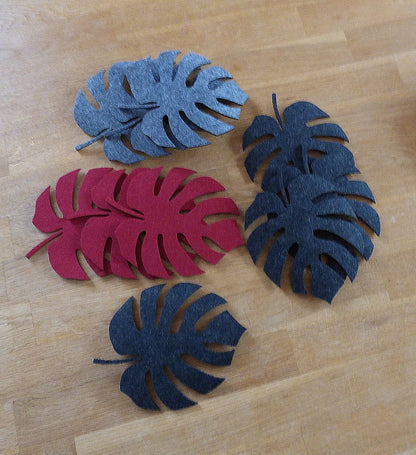 Filzuntersetzer Blatt, 17,5x14 cm