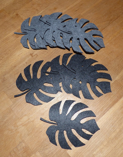 Filzuntersetzer Blatt, 17,5x14 cm