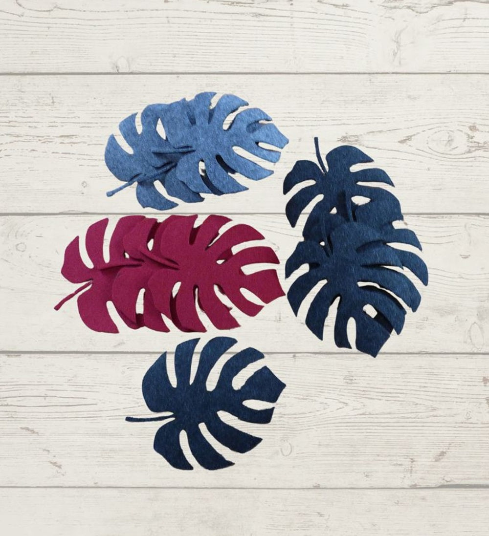 Filzuntersetzer Blatt, 17,5x14 cm